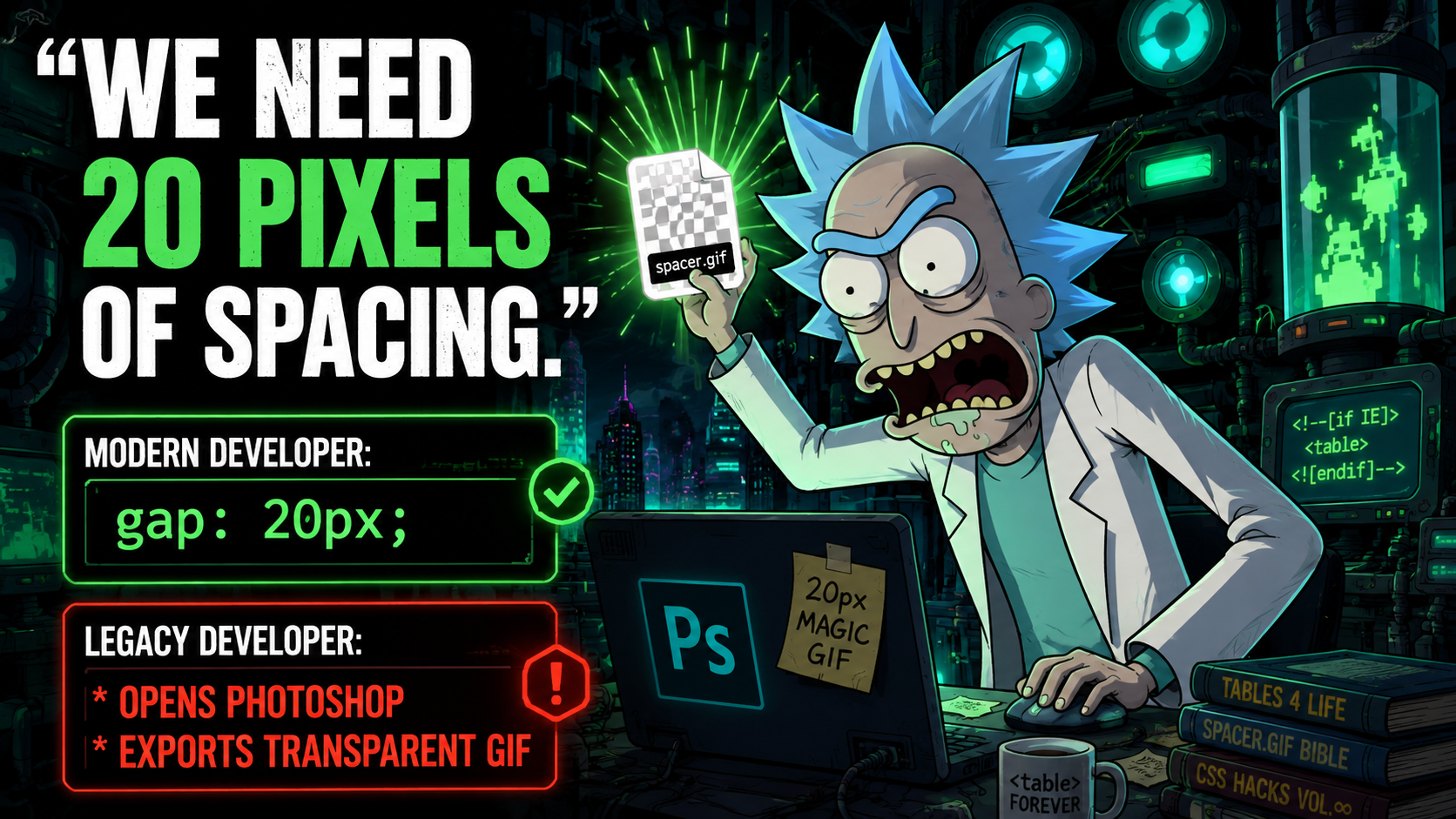 CSS before Flexbox was a survival horror game