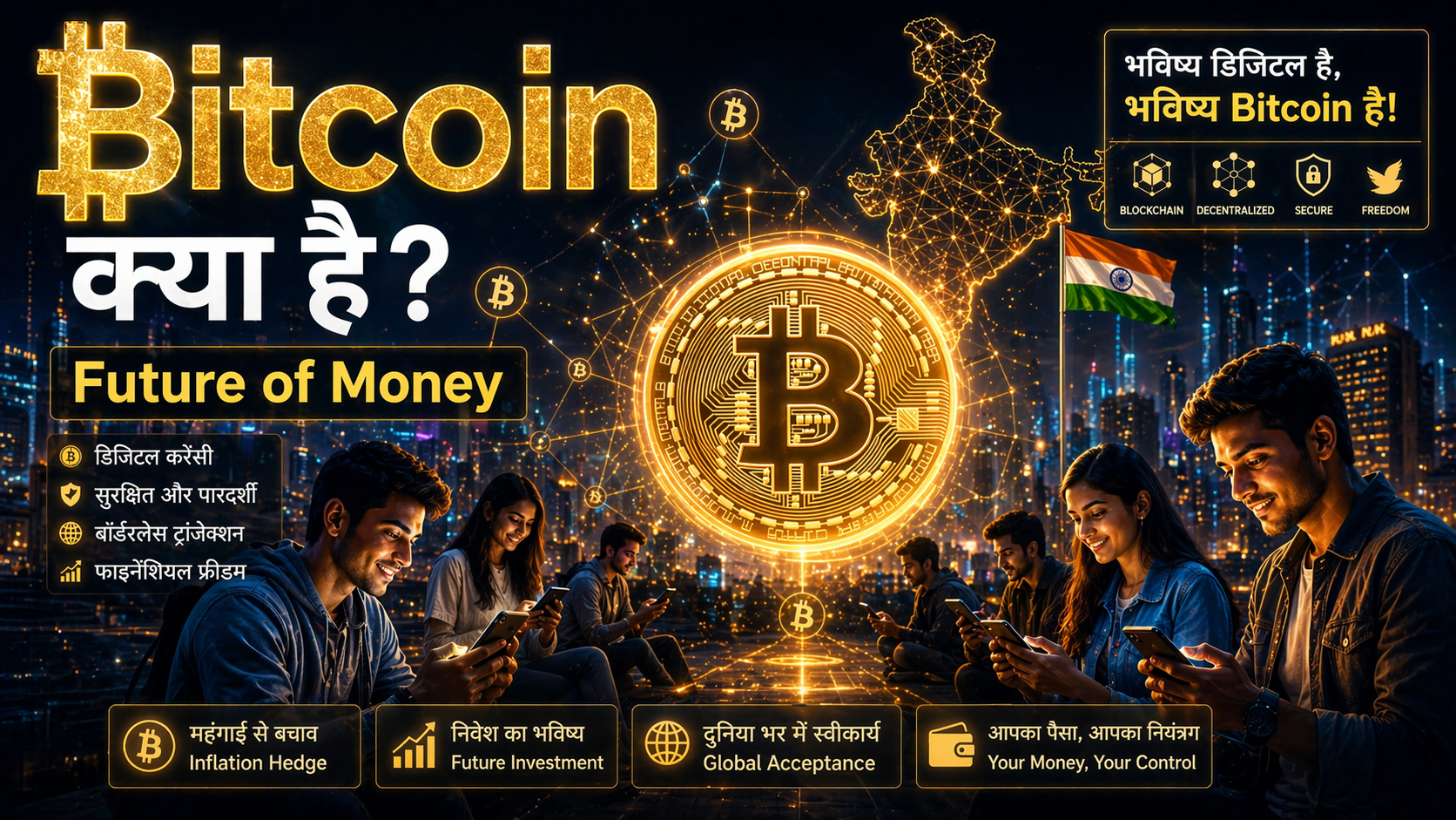 Bitcoin Kya Hai? Digital Gold vs Traditional Assets — Sab Kuch Aasaan Hindi Mein