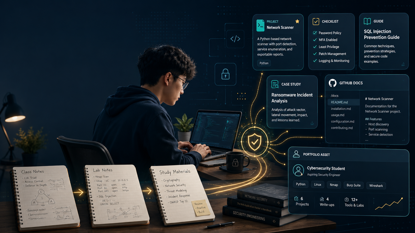 Cybersecurity Students Should Turn Their Notes Into Assets!