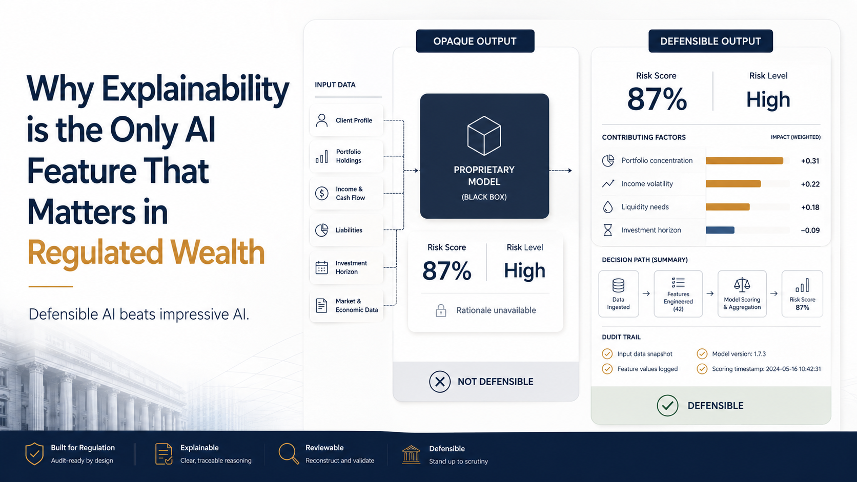Why Explainability is the Only AI Feature That Matters in Regulated Wealth
