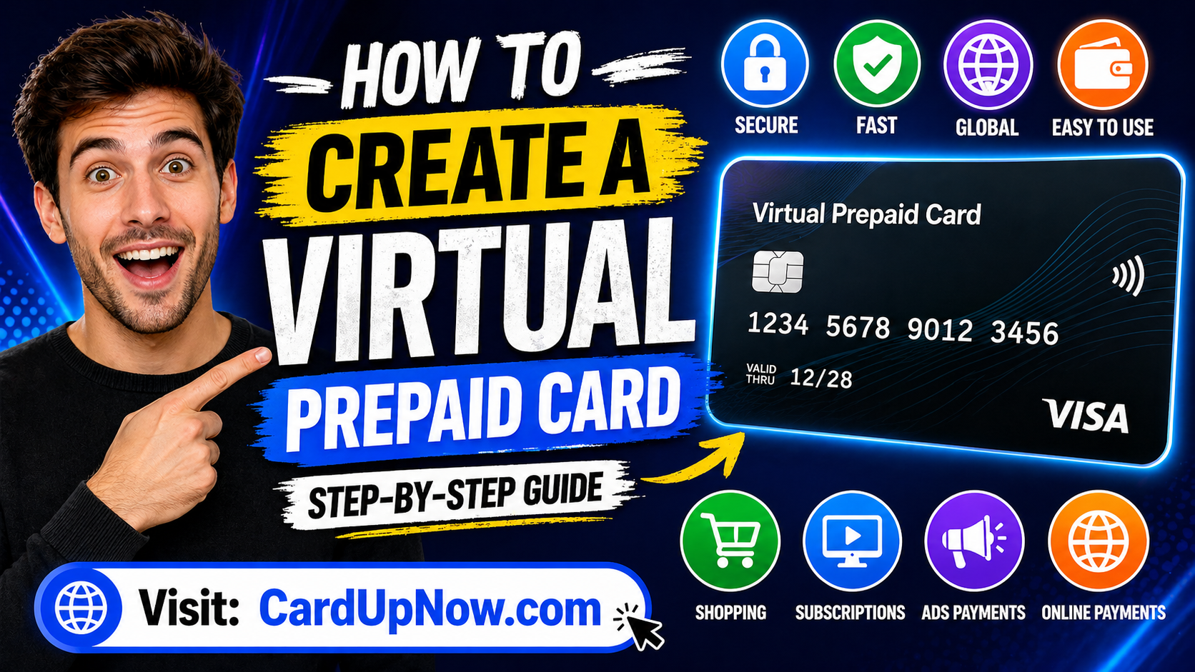 How to Create a Virtual Prepaid Card | CardUpNow