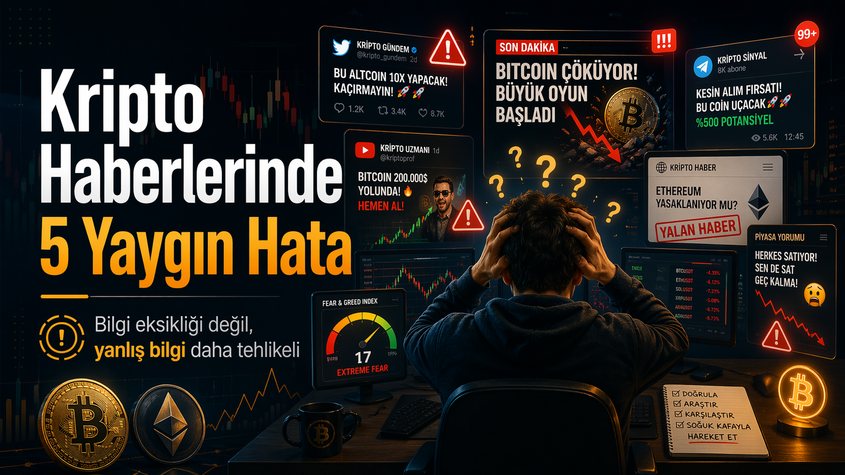 Kripto Para Haberlerini Takip Ederken Yapılan 5 Yaygın Hata