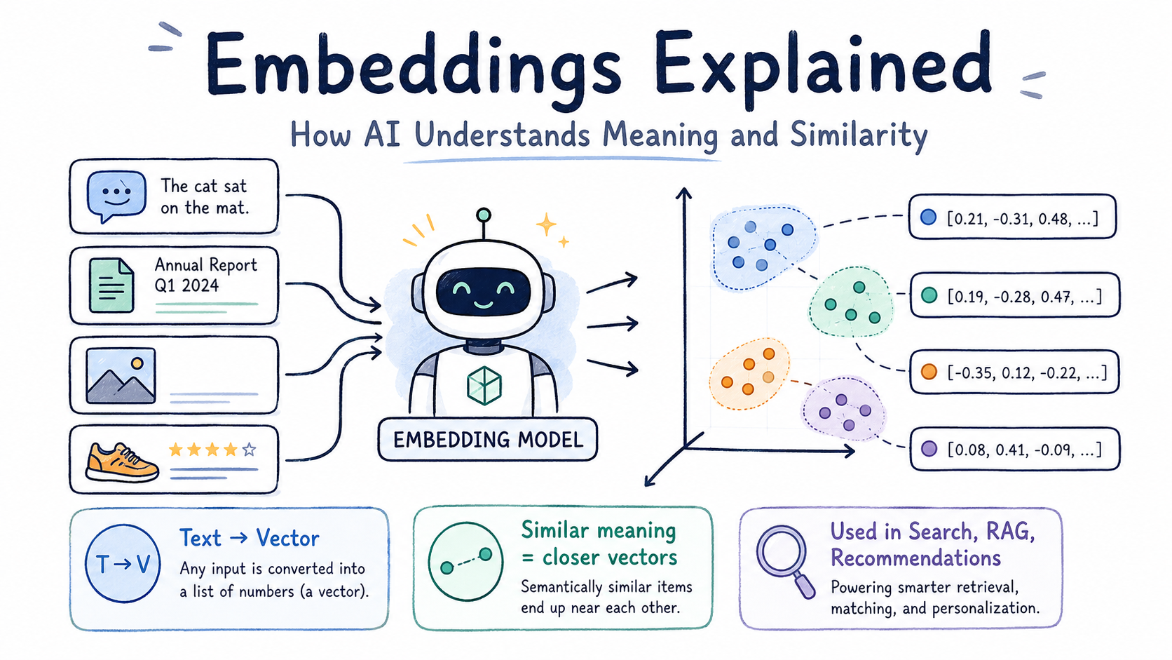 Embeddings Explained: How AI Understands Meaning and Similarity