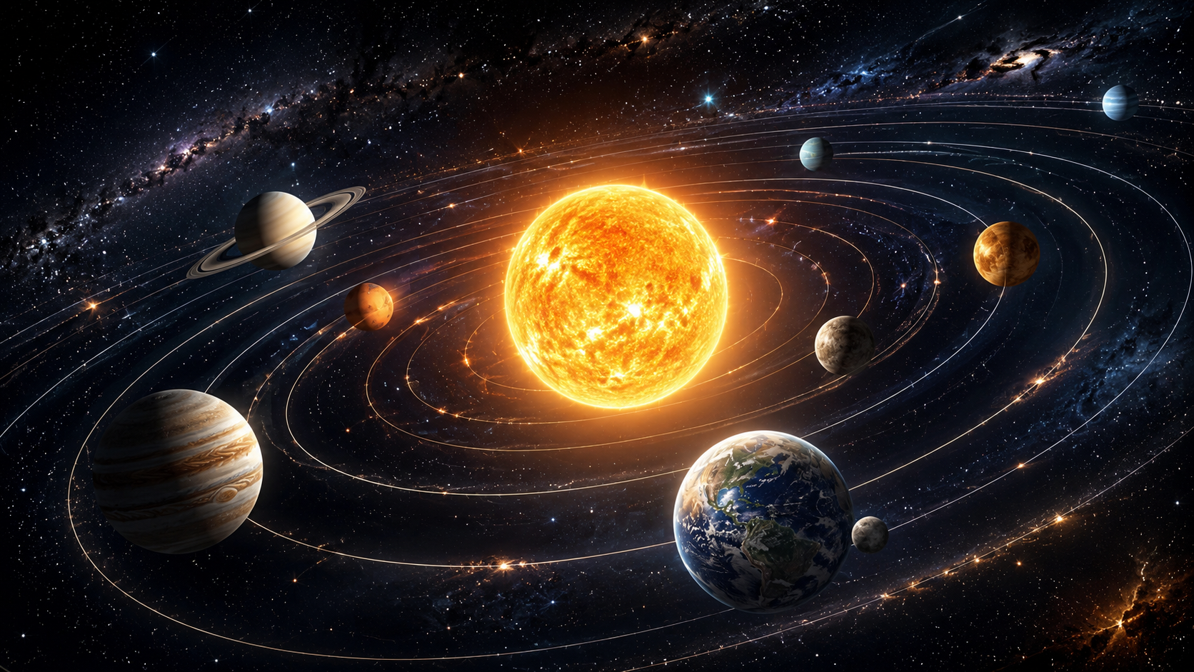 How Gravity Keeps the Solar System Dancing Around the Sun