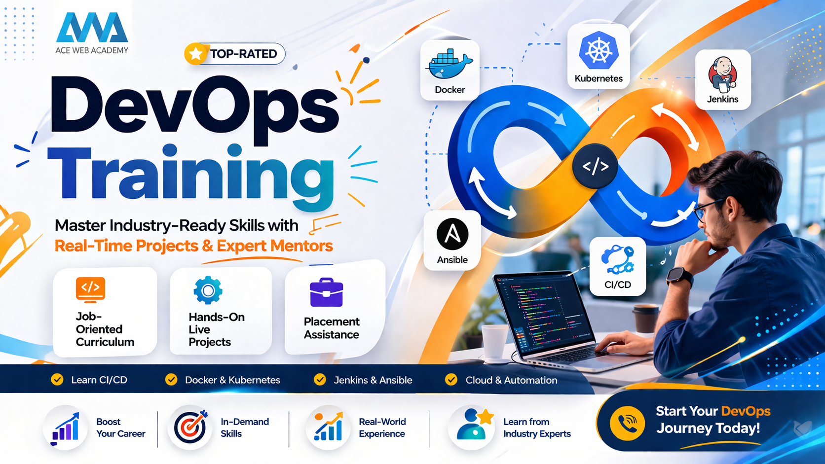Top-Rated DevOps Training with Real-Time Projects & Placement Support | Ace Web Academy