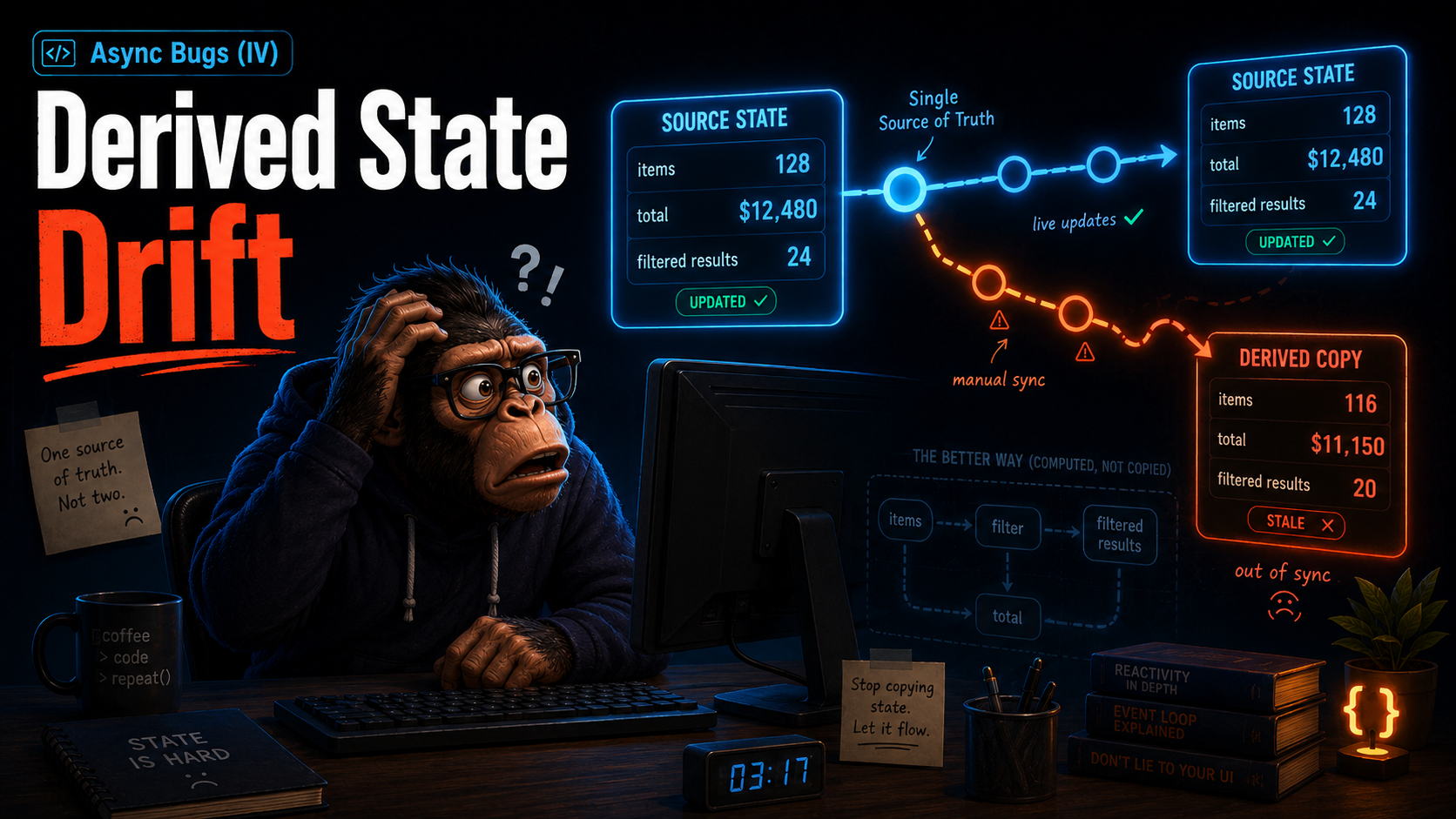Async Bugs（IV）：Derived State 為什麼會漂移