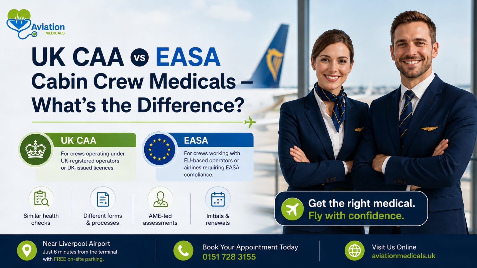 UK CAA vs EASA Cabin Crew Medicals — What’s the Difference-