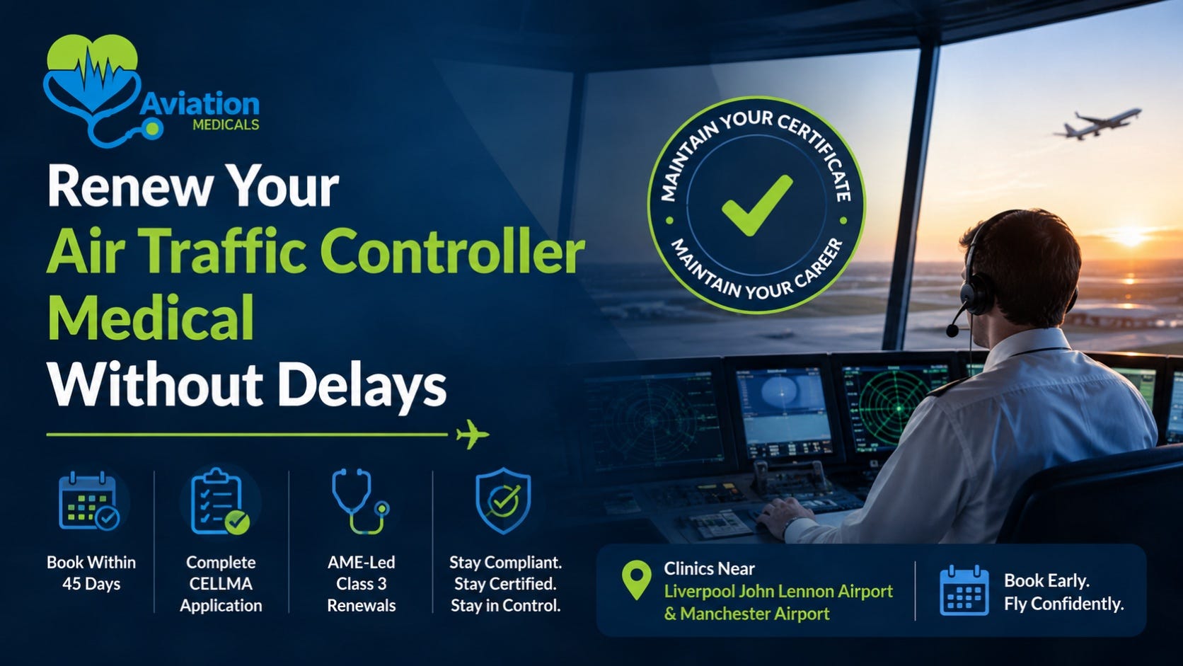 Renew Your Air Traffic Controller Medical Without Delays