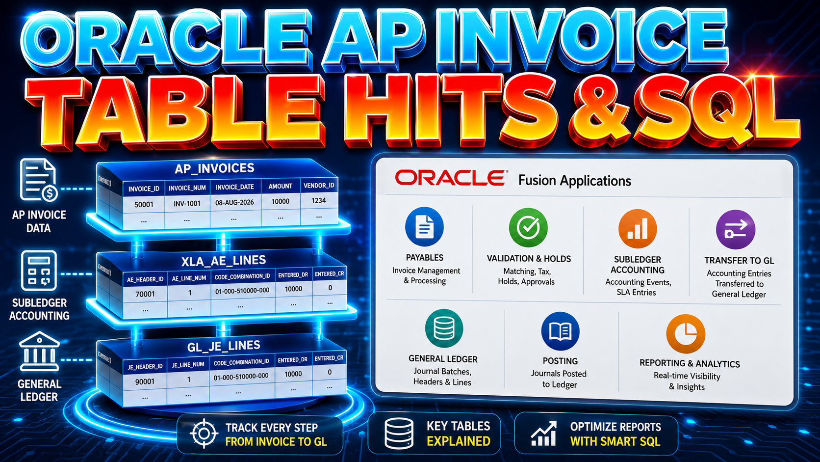 Mastering Oracle Fusion Payables: Invoice Types and End-to-End Database Table Hits