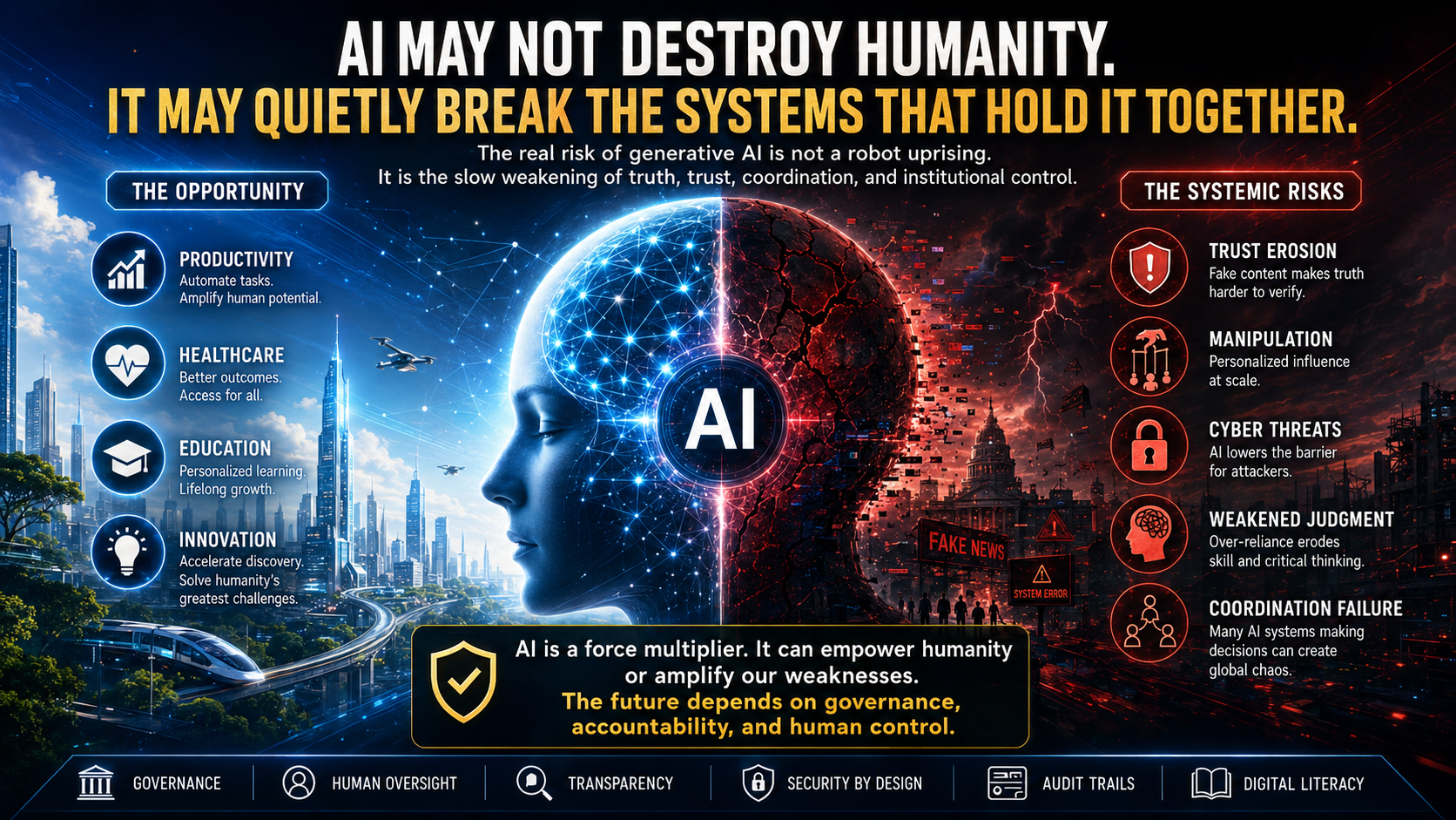 AI May Not Destroy Humanity. It May Quietly Break the Systems That Hold It Together