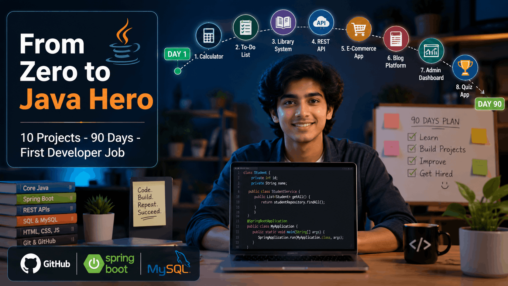 From Zero to Java Hero: 10 Projects That Landed Me My First Developer Job in 90 Days