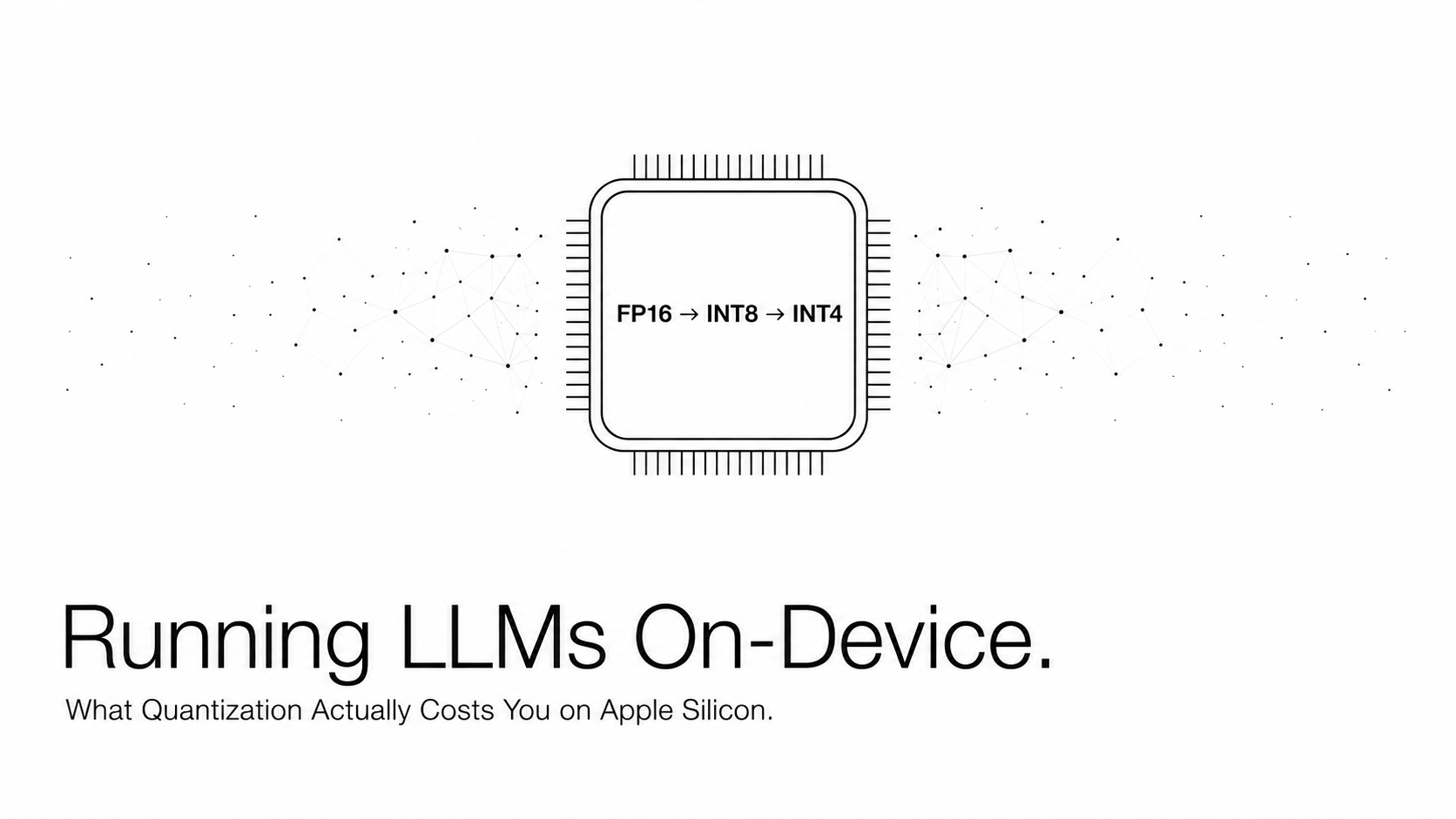 Running LLMs On-Device: What Quantization Actually Costs You on Apple Silicon