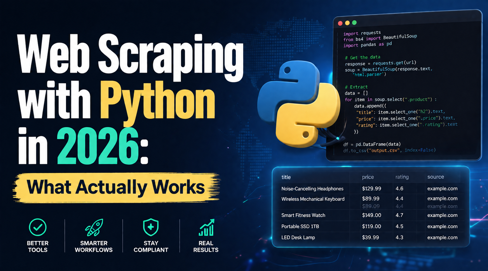 Web Scraping with Python in 2026: What Actually Works