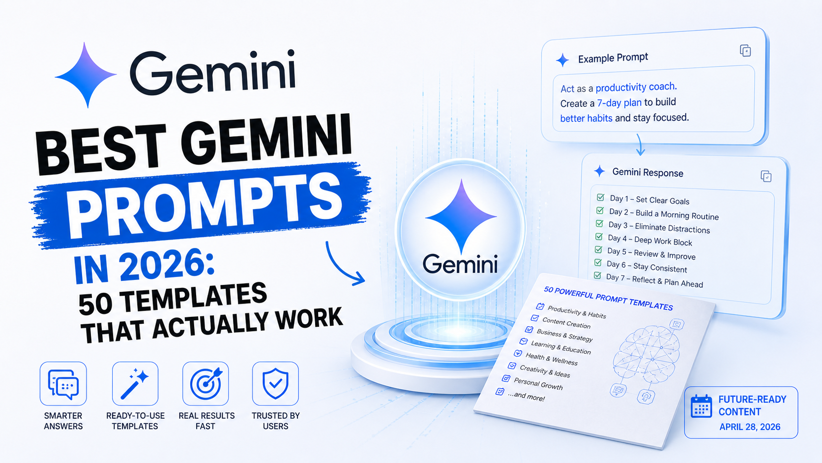 Best Gemini Prompts in 2026: 50 Templates That Actually Work