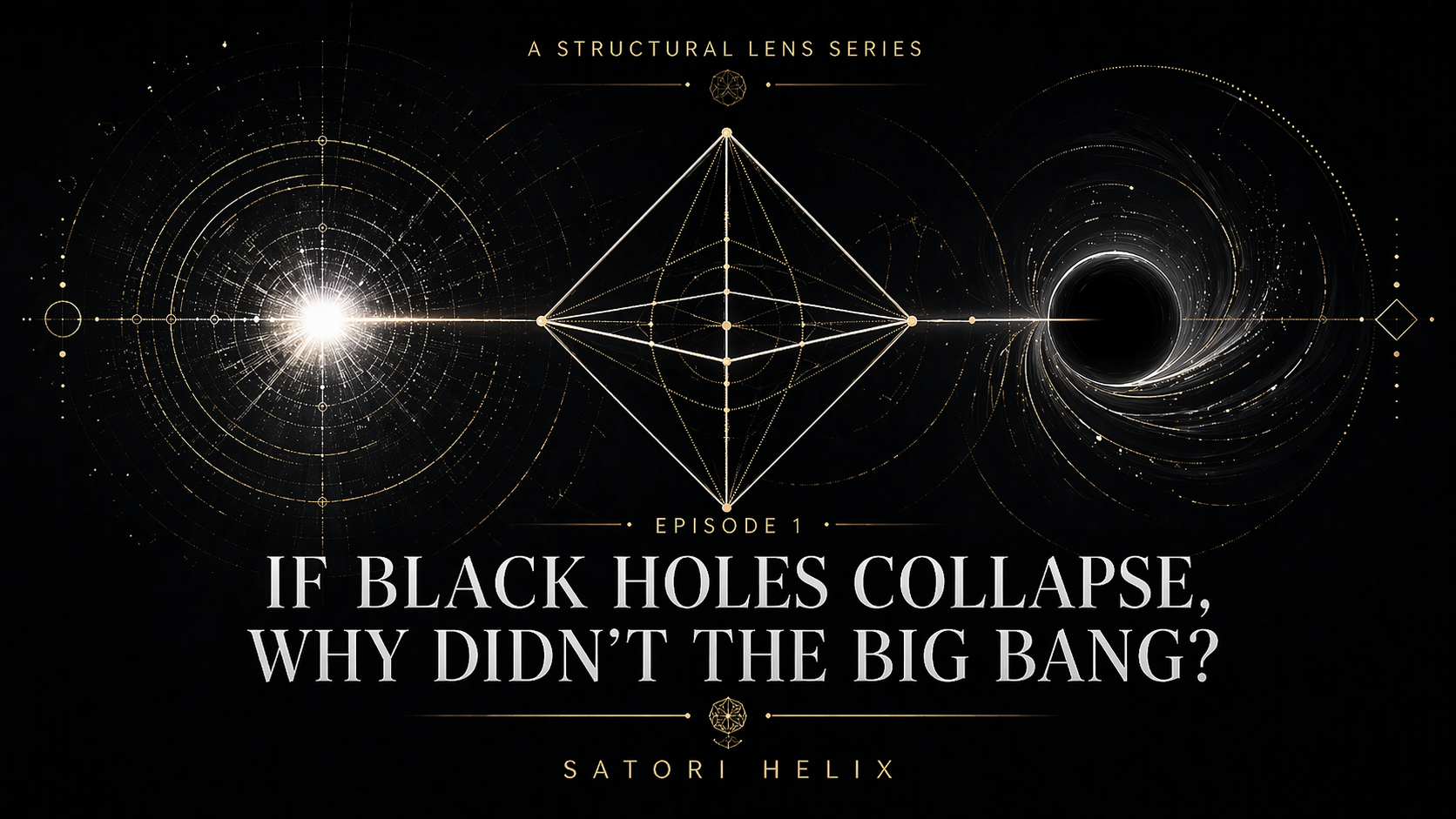 If Black Holes Collapse Why Didn’t the Big Bang-