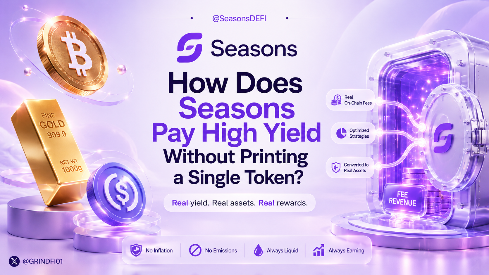 How Does Seasons Pay High Yield Without Printing a Single Token?
