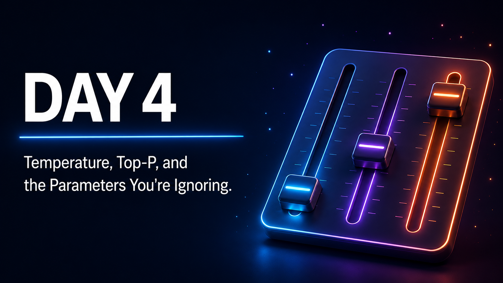 21 Days of LLMs, Day 4: Temperature, Top-P, and the Parameters You’re Ignoring