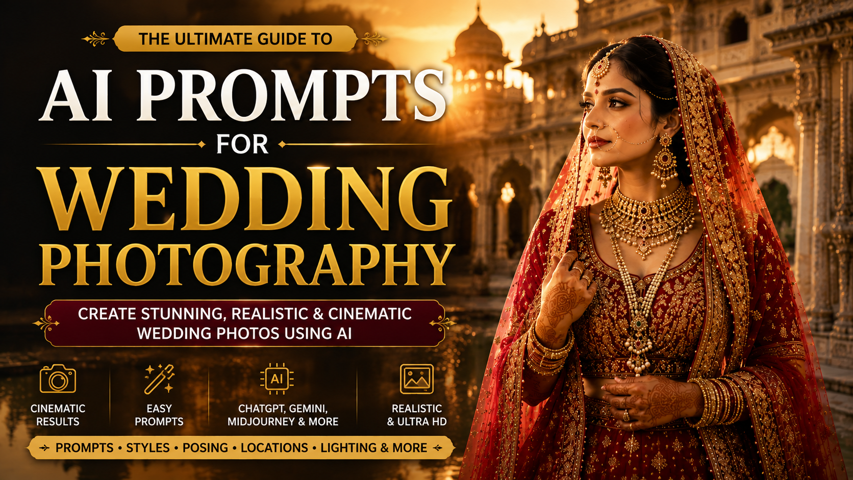 I Built a Prompt Framework for AI Indian Wedding Photography — Here’s Every Prompt You Need