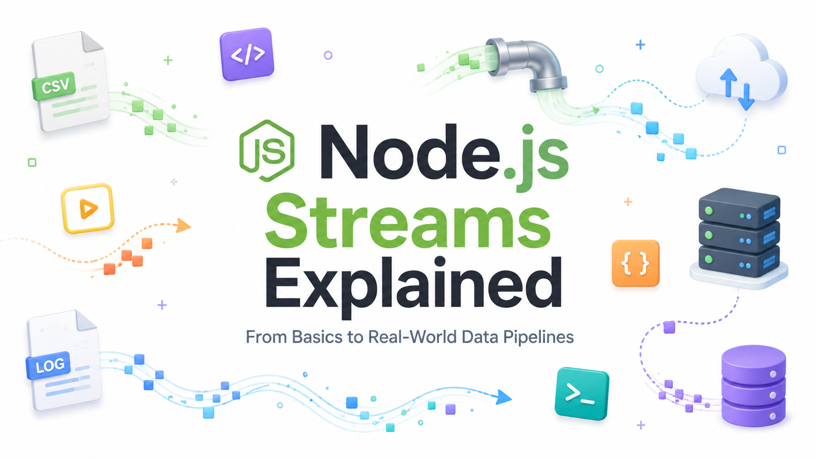 Node.js Streams Explained: From Basics to Real-World Data Pipelines