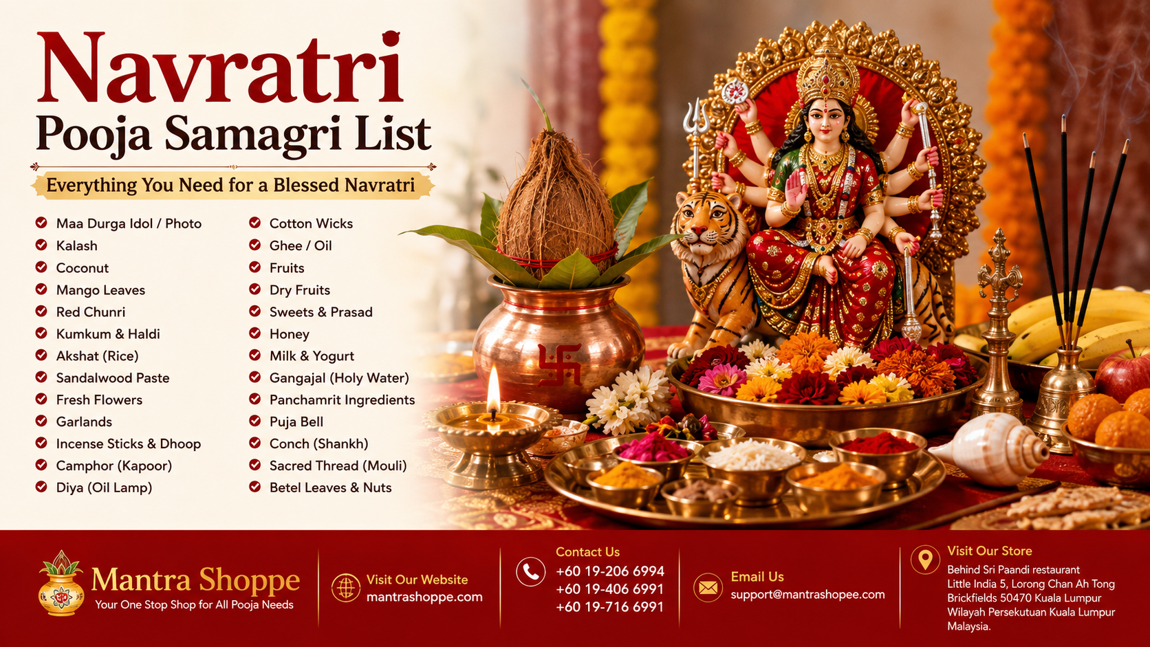 Navratri Pooja Samagri List: Complete Guide for a Divine Navratri Cele