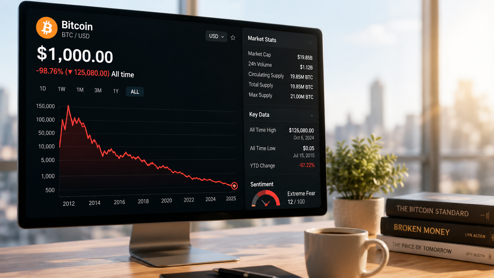 I Asked Four AIs How Bitcoin Falls to $1,000 or Less