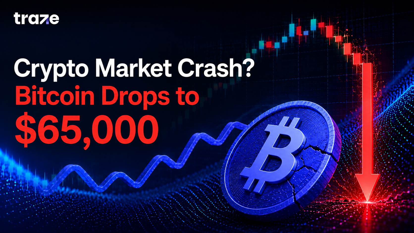 Crypto Market Crash? Bitcoin Drops to $65,000 as Traders Fear Further Downside.