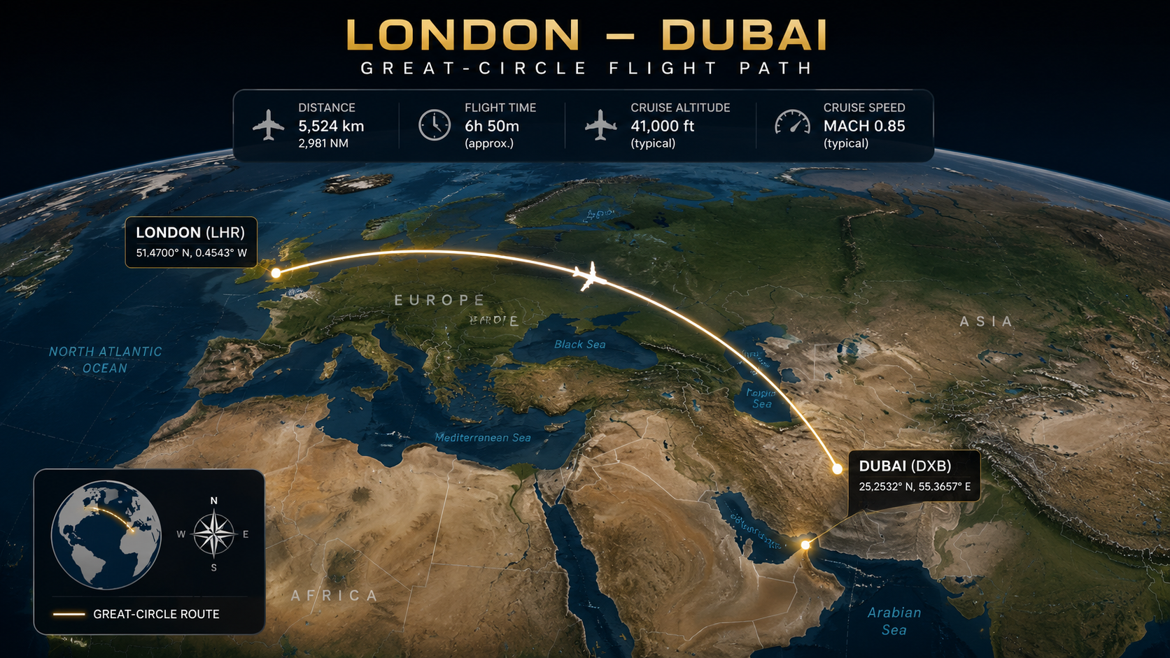London to Dubai by Private Jet: The Complete Route and Aircraft Guide