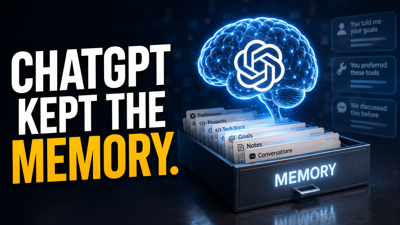 I deleted the conversation. ChatGPT kept the memory.