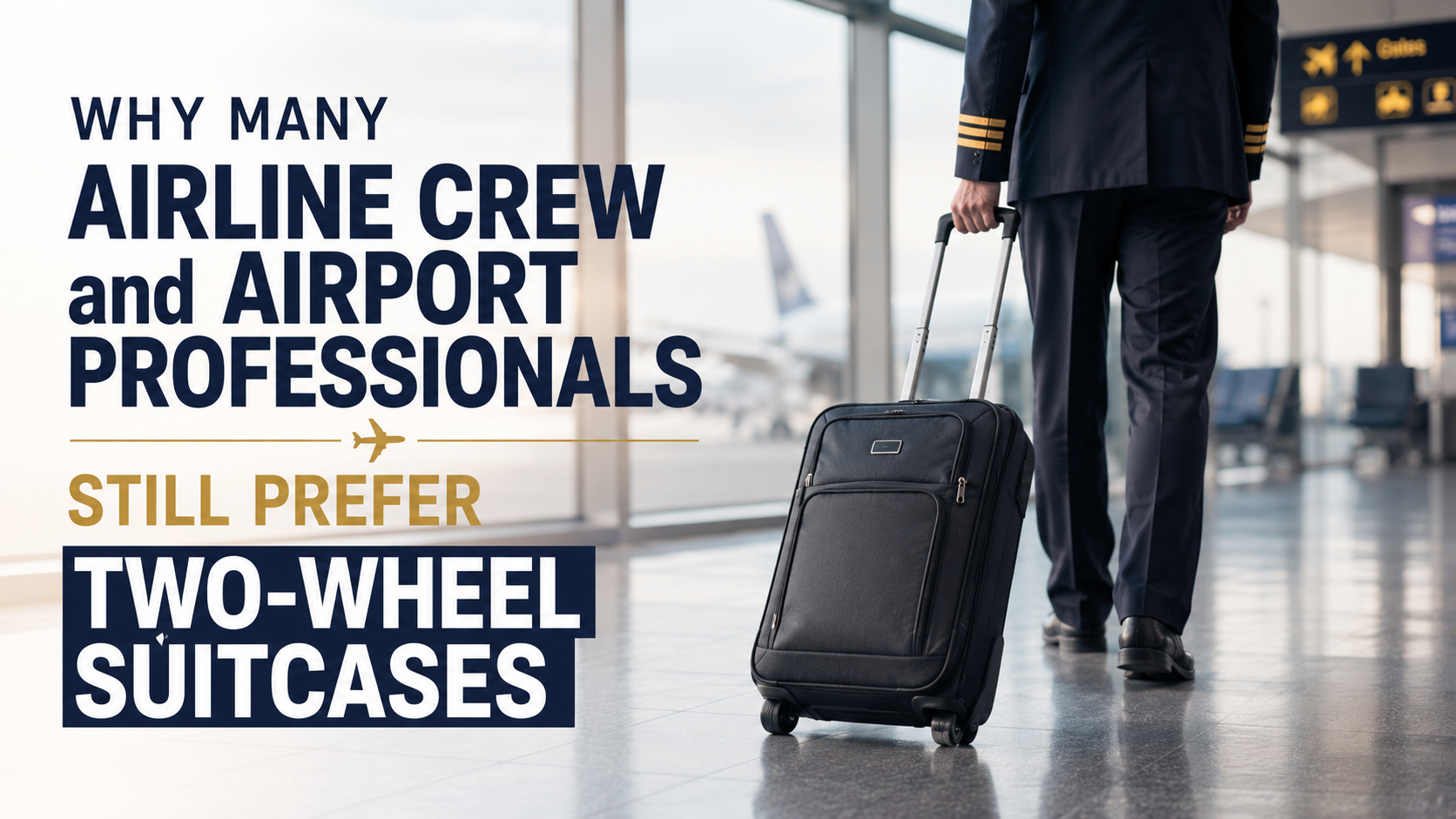 Why Many Airline Crew and Airport Professionals Still Prefer Two-Wheel Why Many Airline Crew and Airport Professionals Still Prefer Two-Wheel