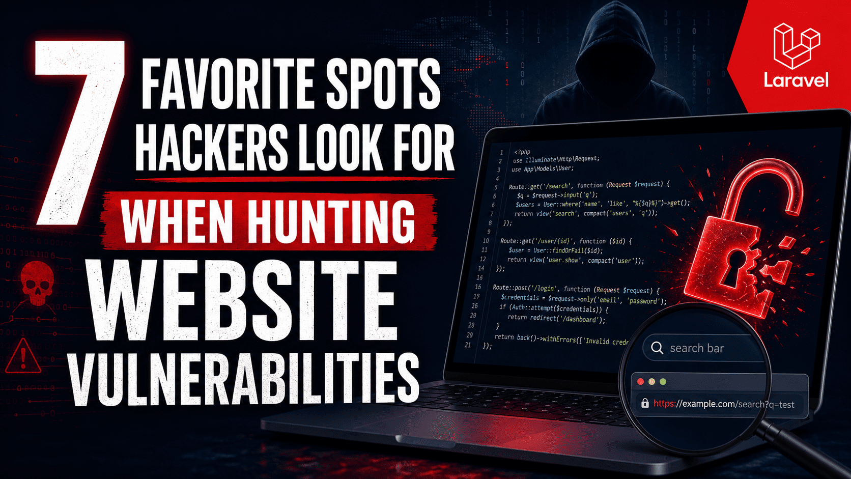 7 Favorite Spots Hackers Look For When Hunting Website Vulnerabilities (With Real Laravel Examples)