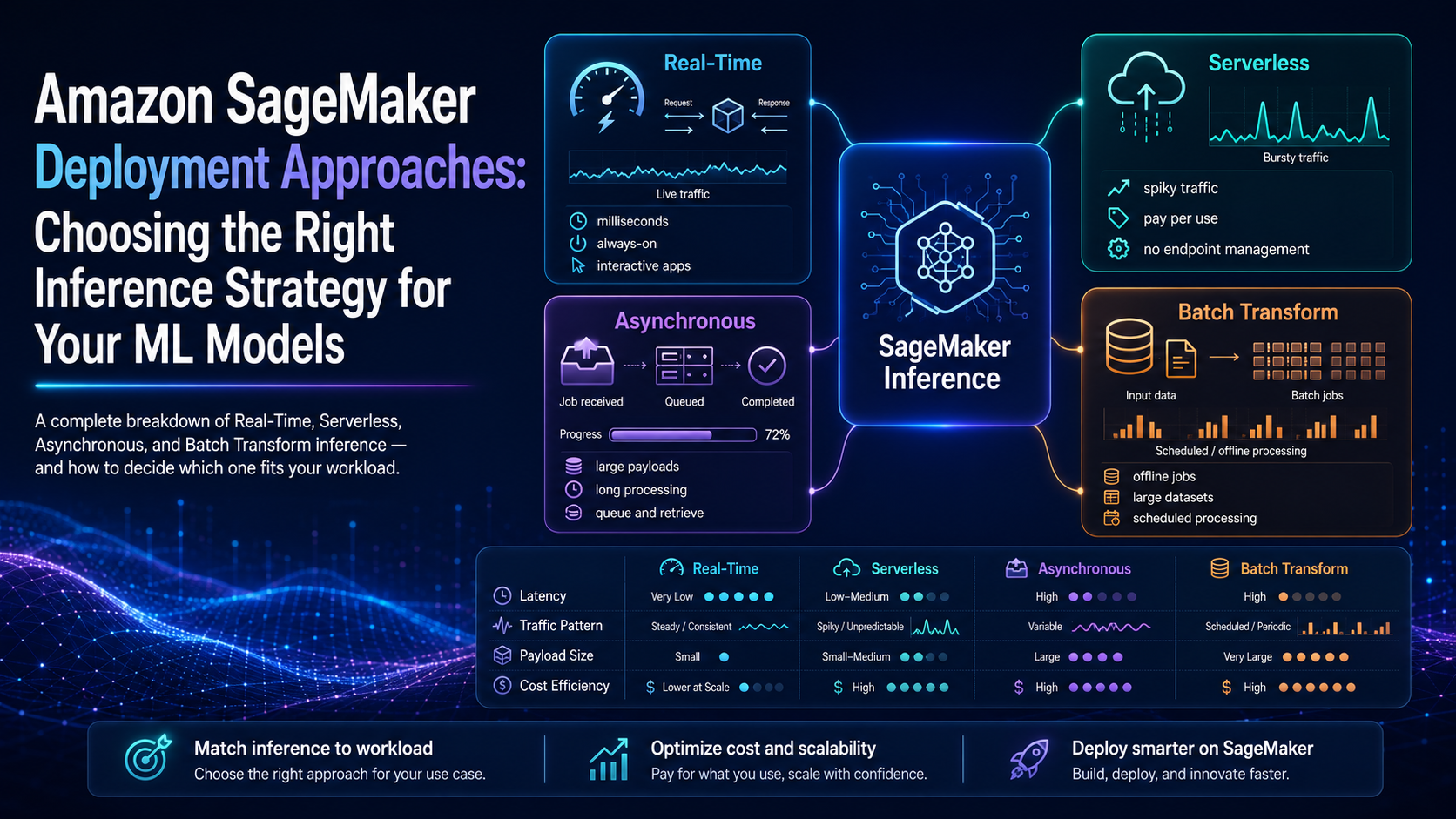 Amazon SageMaker Deployment Approaches: Choosing the Right Inference Strategy for Your ML Models