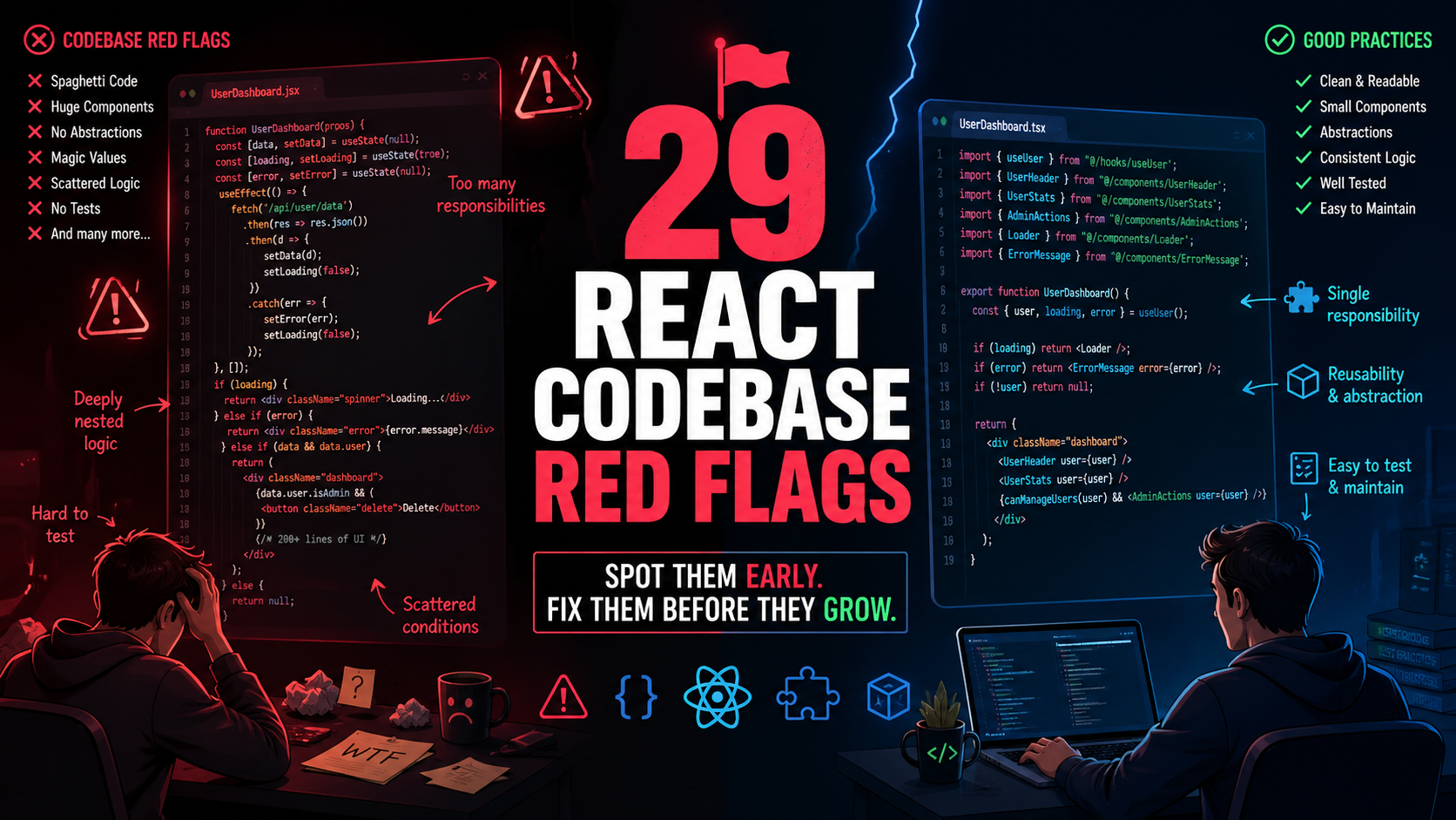 29 React Codebase Mistakes That Quietly Kill Your App