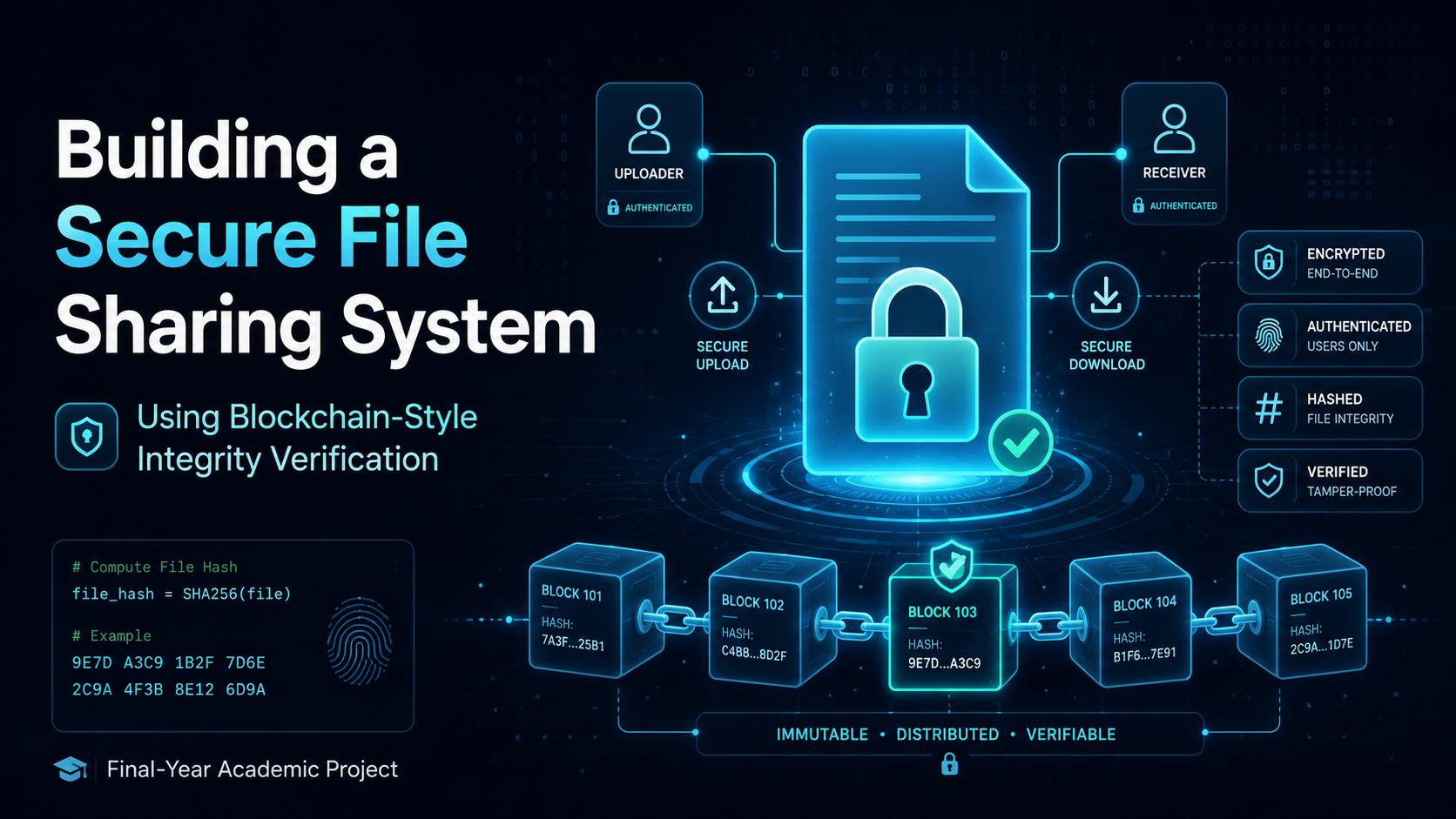 Building a Secure File SharingSystem Using Blockchain-Style Integrity Verification