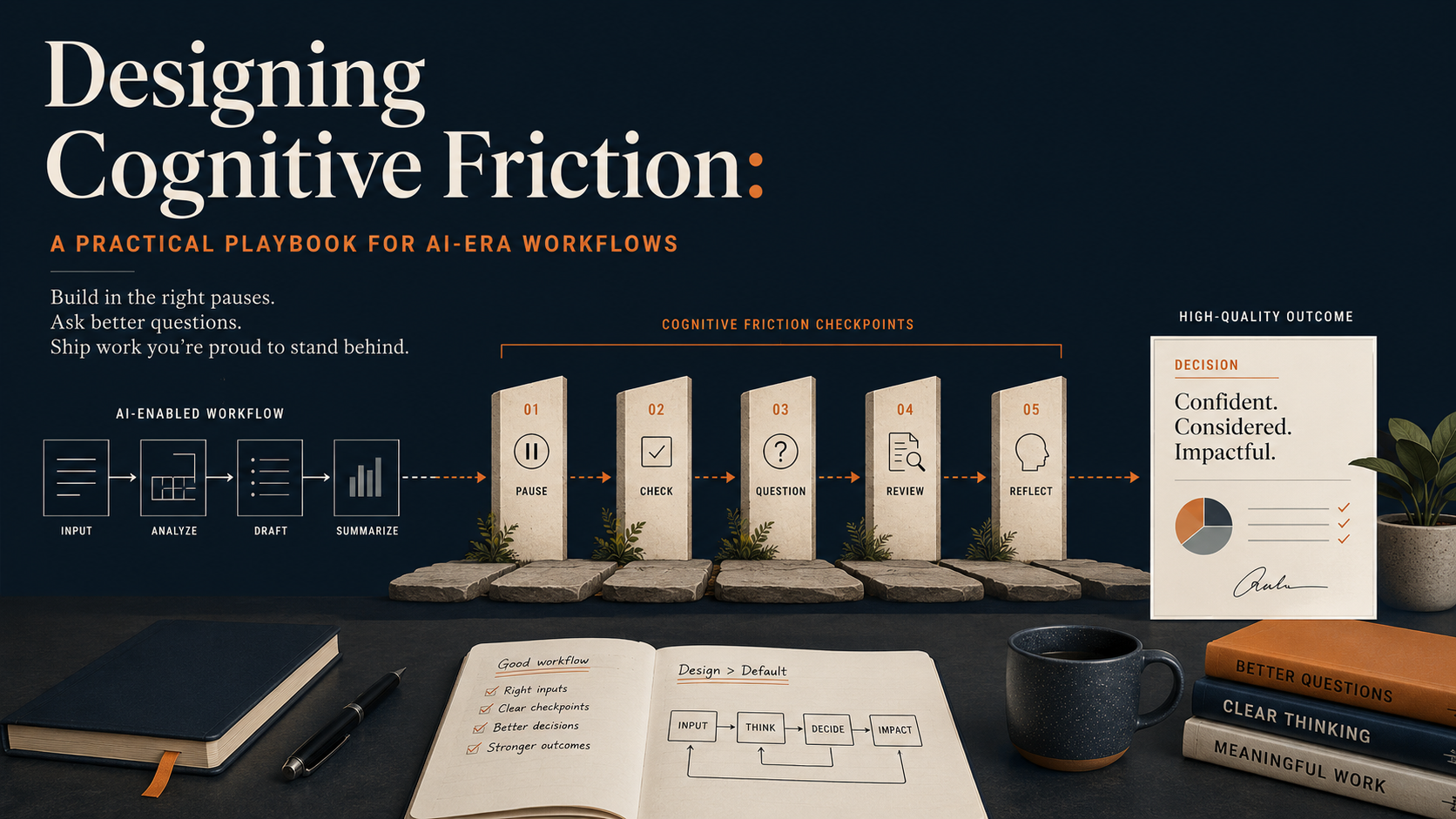 Designing Cognitive Friction: A Practical Playbook for AI-Era Workflows