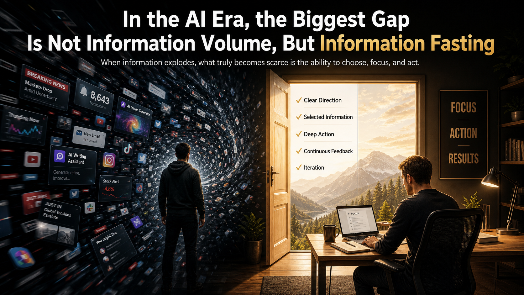 In the AI Era, the Biggest Divide Is Not How Much Information You Have, but Whether You Can Stop…