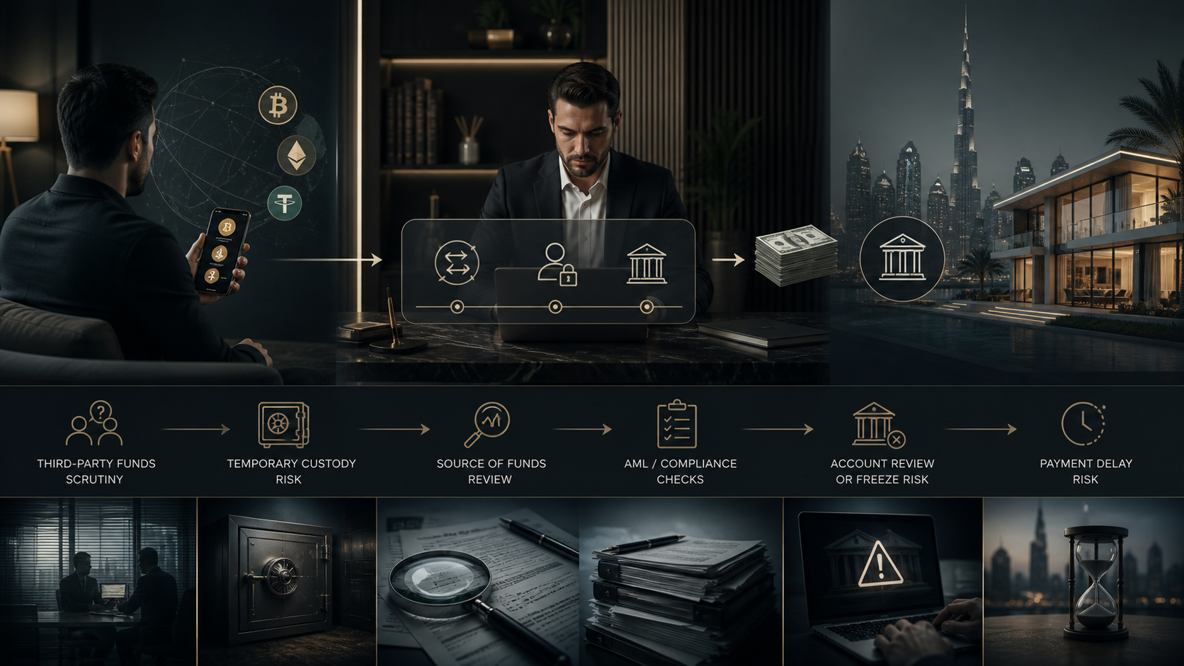 Crypto Property Payments in Dubai: Broker Off-Ramp Risk