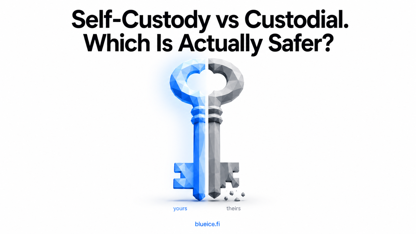 Self-Custody vs Custodial Crypto: Which Is Actually Safer? A Honest Breakdown for 2026.