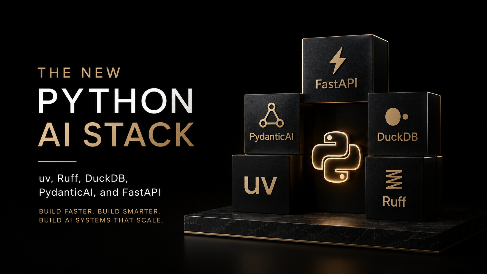 The New Python AI Stack: Why uv, Ruff, DuckDB, PydanticAI, and FastAPI Are Becoming the Default…