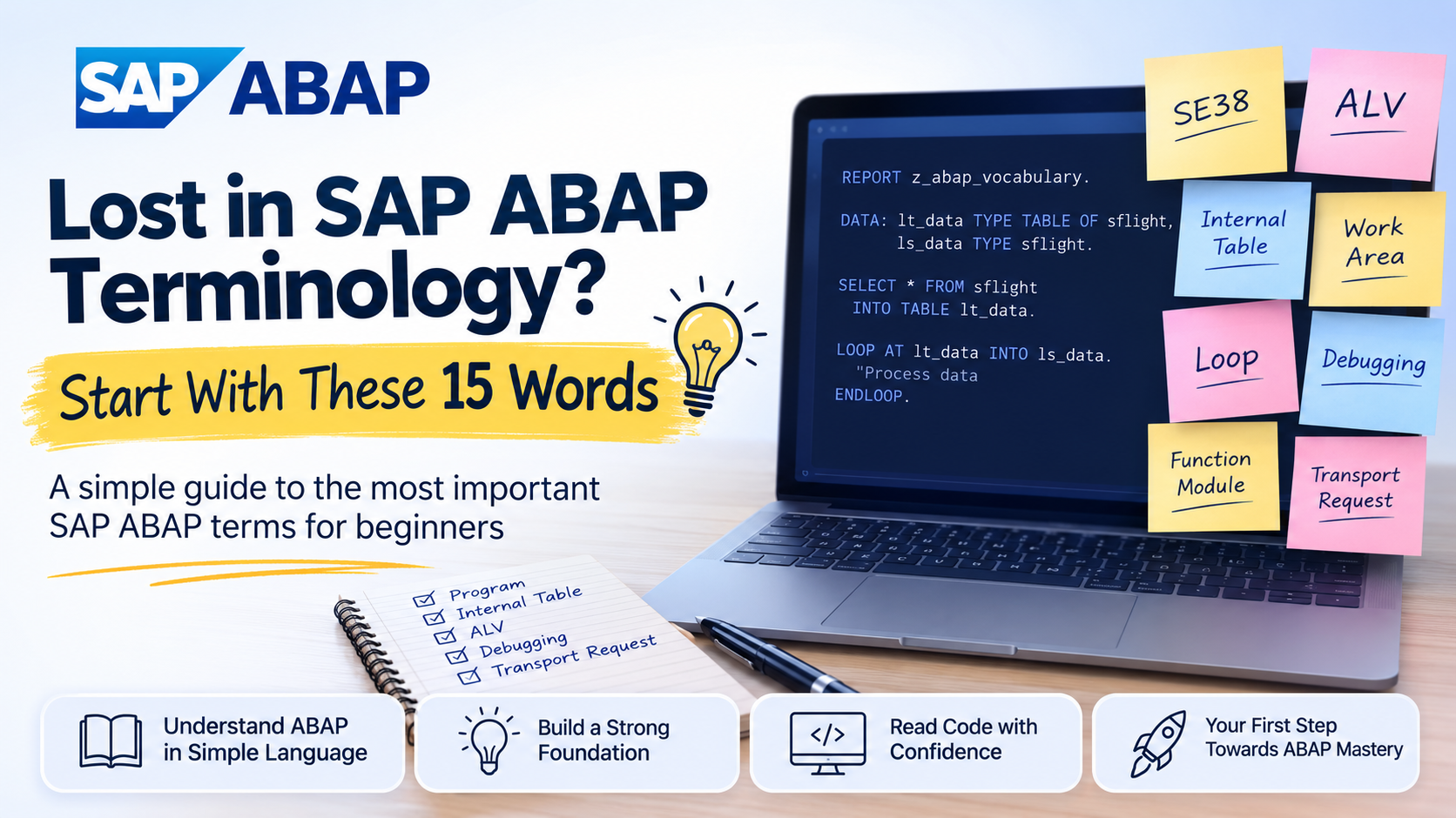Lost in SAP ABAP Terminology? Here Are the 15 Words Every Beginner Should Know