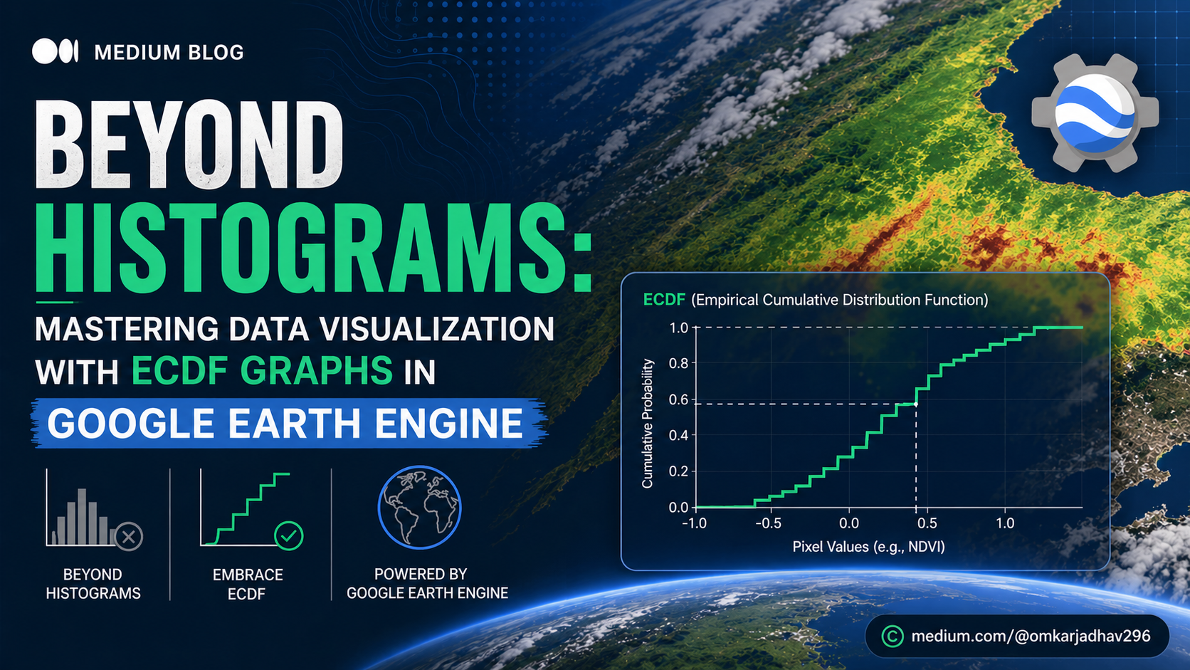 Remote Sensing on Medium - Beyond Histograms: Mastering Data Visualization with ECDF Graphs in Google Earth Engine
