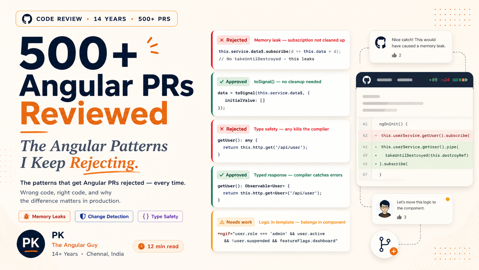 I Have Reviewed 500+ Angular Pull Requests — Here Is What I Keep Rejecting (And Why)