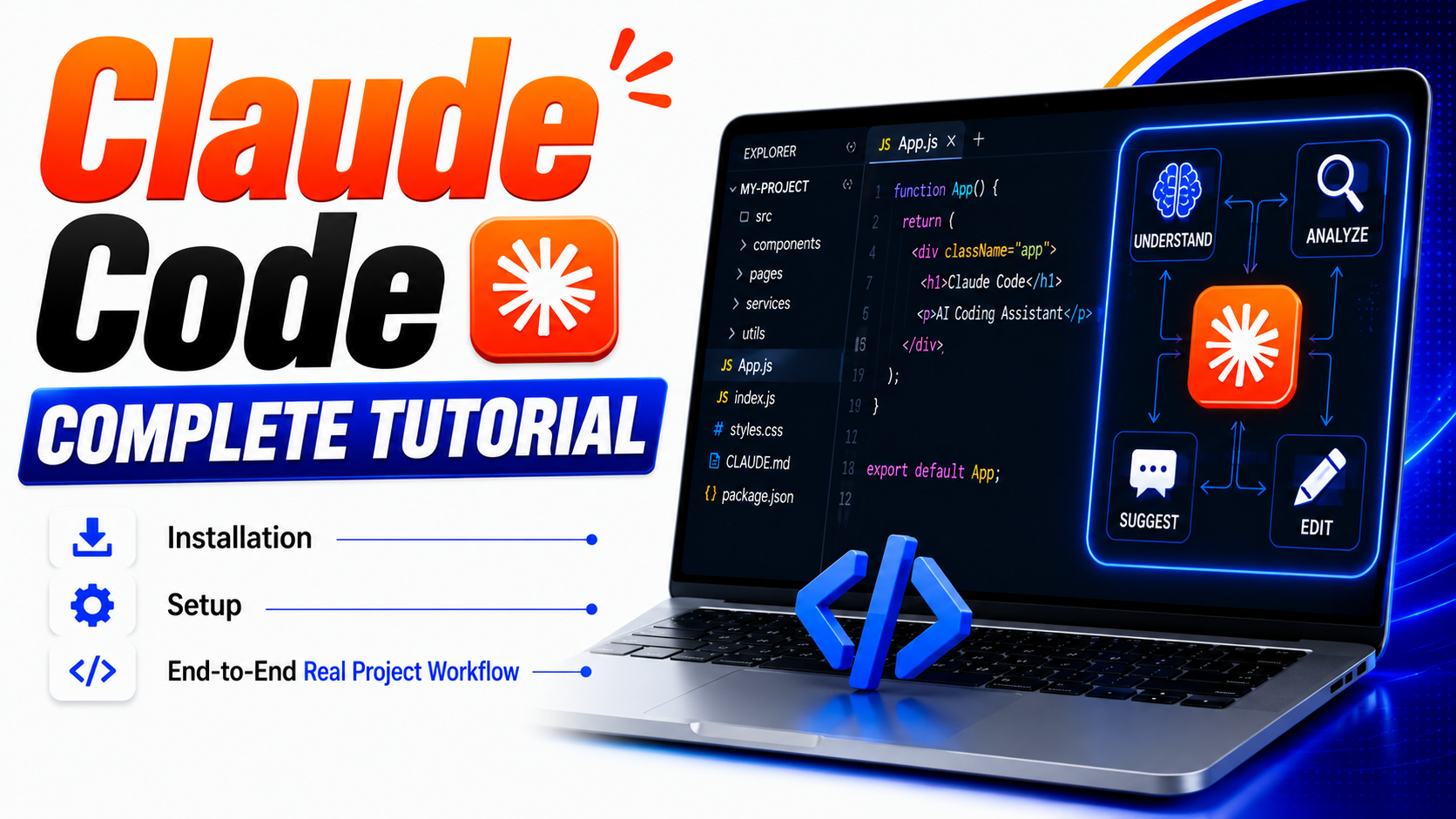 Claude Code Complete Tutorial | Installation, Setup & End-to-End Real Project Workflow