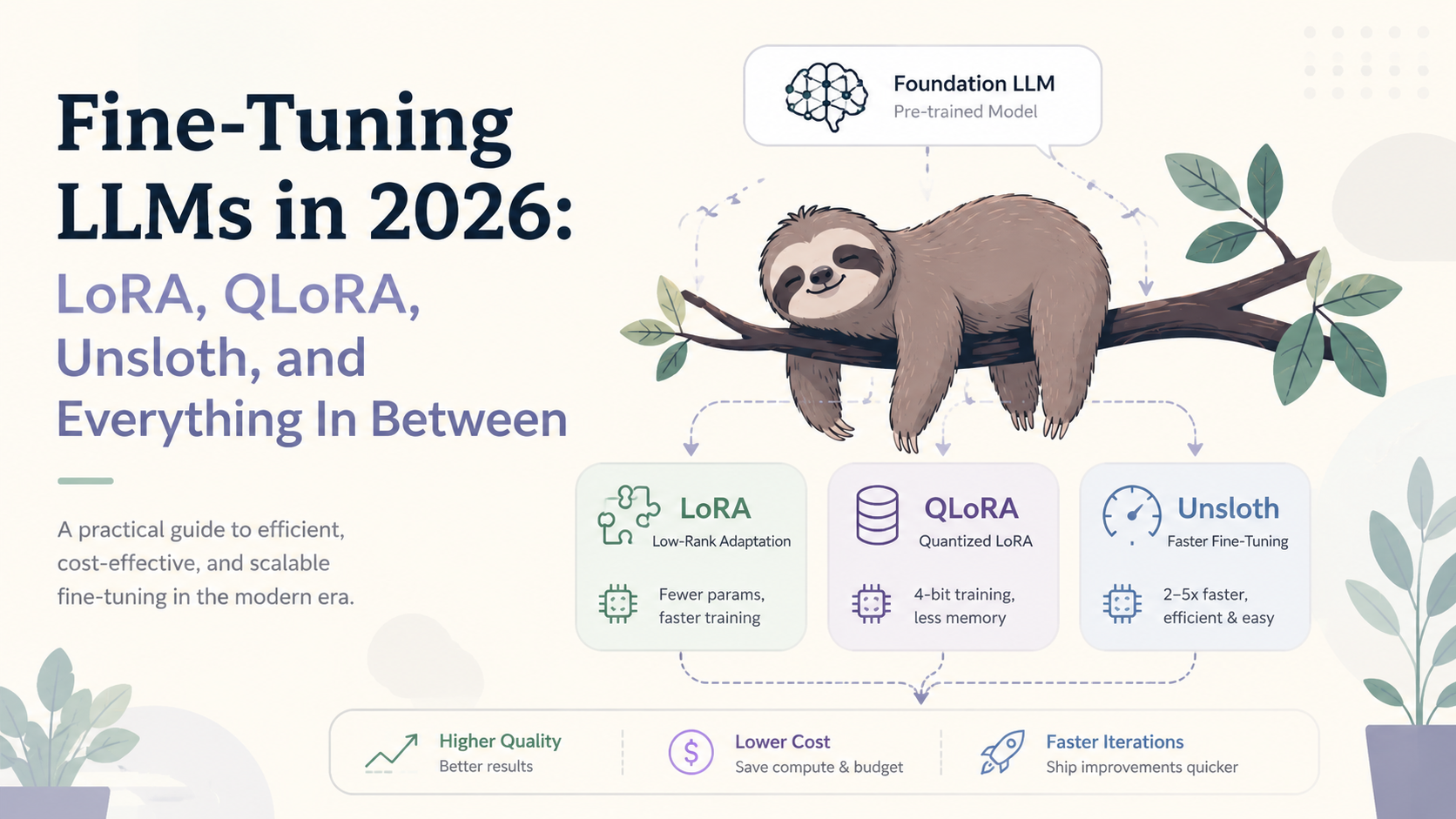 Fine-Tuning LLMs in 2026: LoRA, QLoRA, Unsloth, and Everything In Between