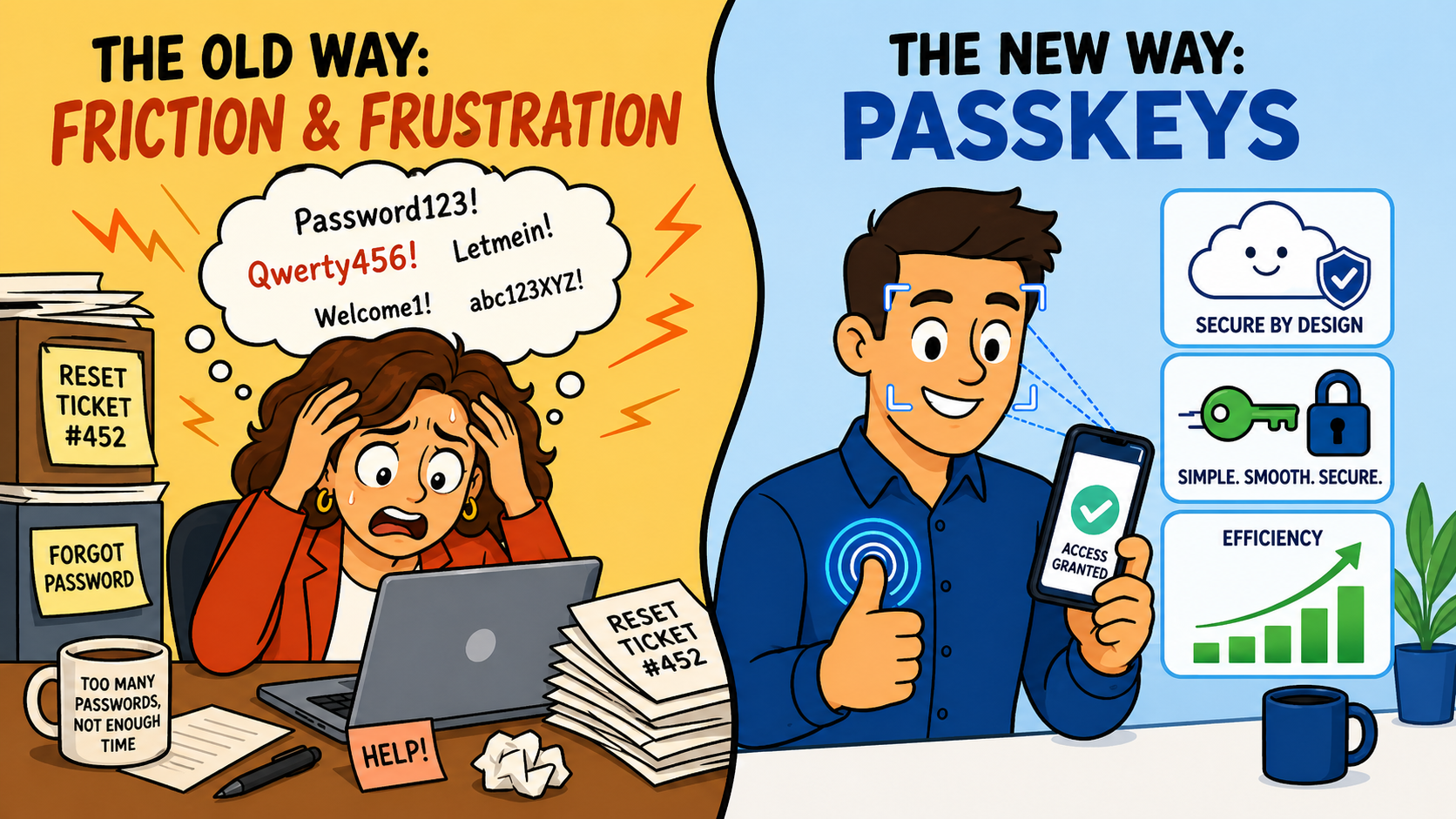 Passwords to Passkeys…