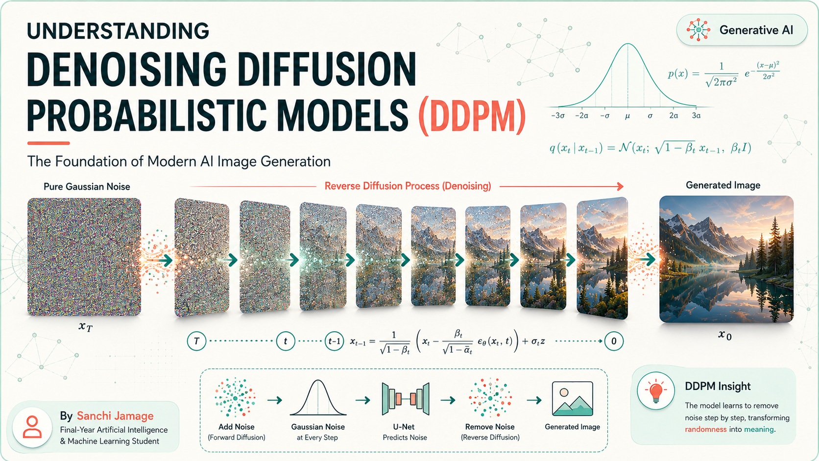 Understanding Denoising Diffusion Probabilistic Models (DDPM): The Foundation of Modern AI Image…