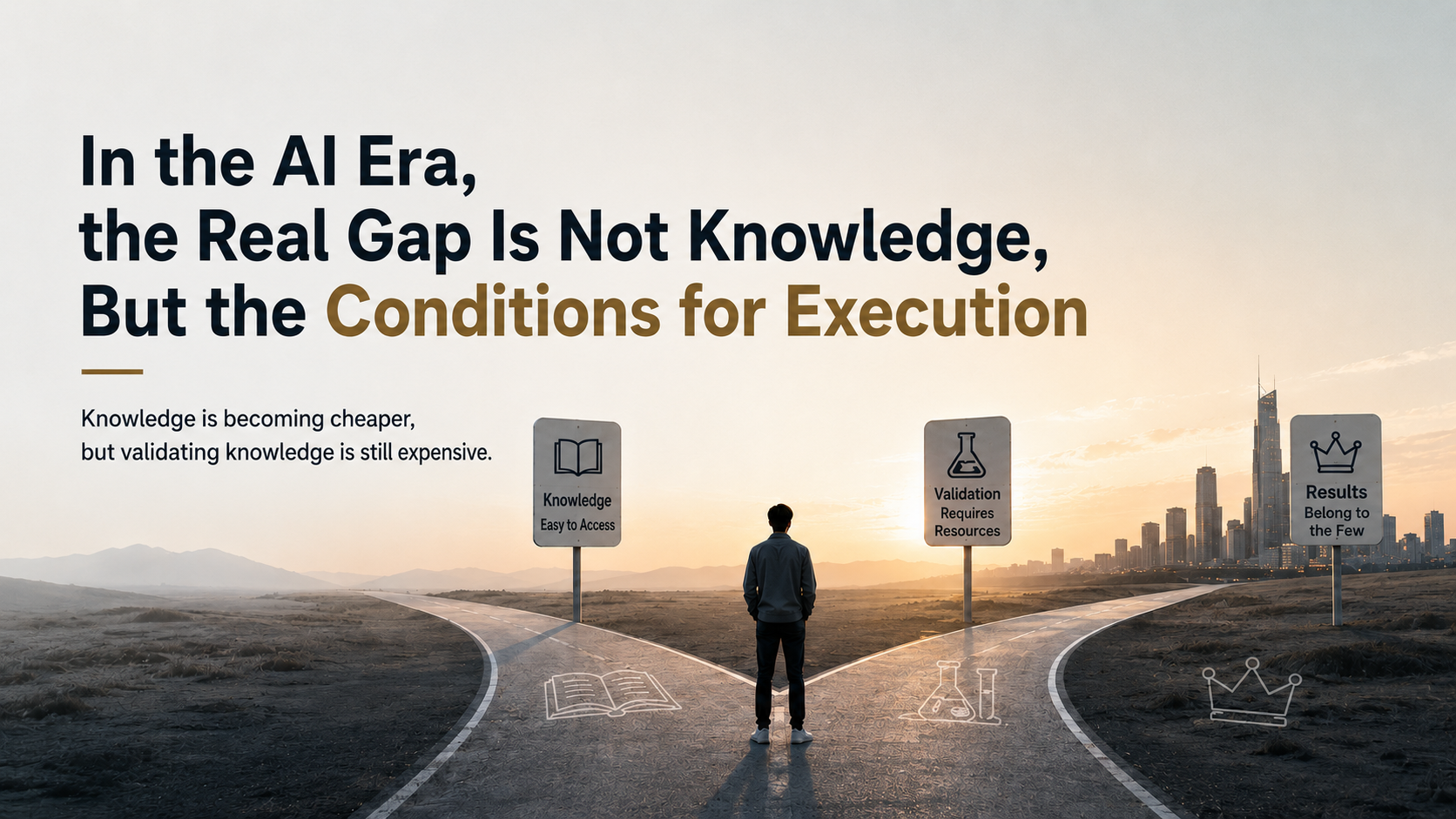 Knowledge Is Becoming Cheap, but Validation Is Still Expensive