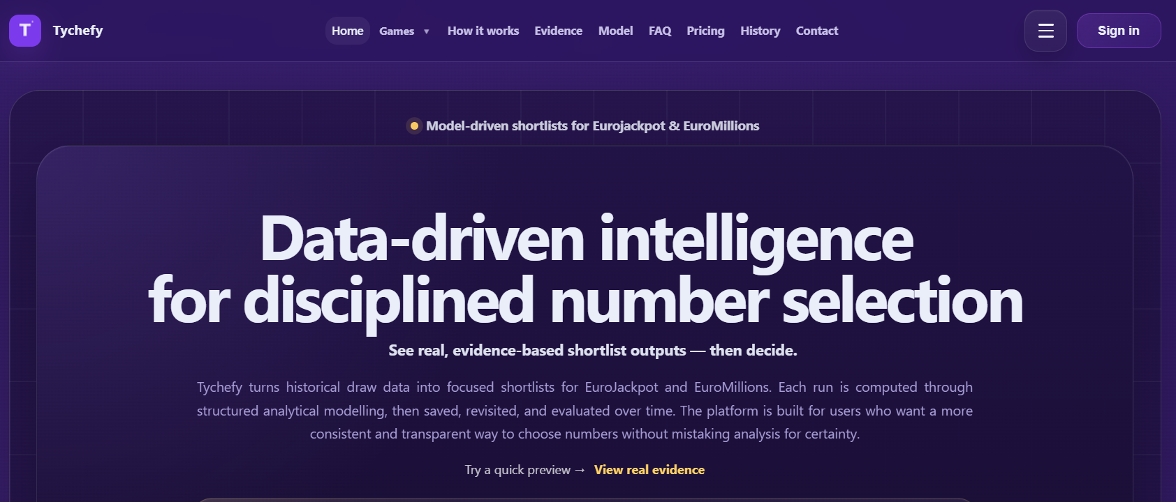 Tychefy: A Data-Driven Approach to Eurojackpot and EuroMillions Number Selection
