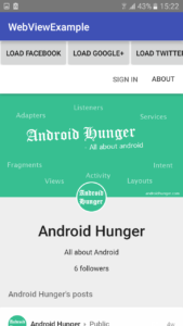 Implementing Android WebView - androidhunger.com