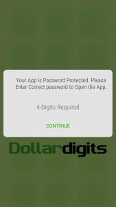 dollar digits screenshot