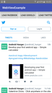 Implementing Android WebView - androidhunger.com